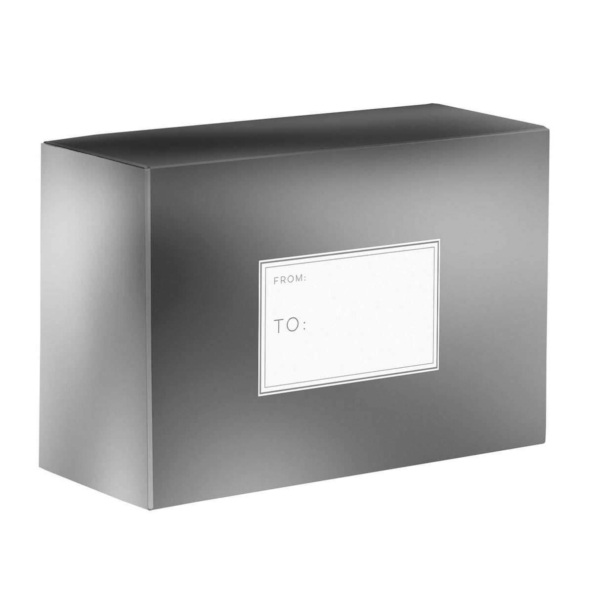 Metallic Silver - Theme Mailing Box - 12 x 6 x 9"