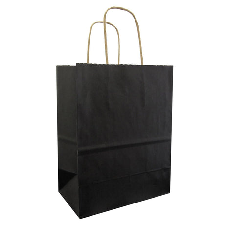 Black - Gift Bag - 8 x 4-3/4 x 10-1/2"