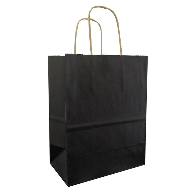 Black - Gift Bag - 8 x 4-3/4 x 10-1/2"