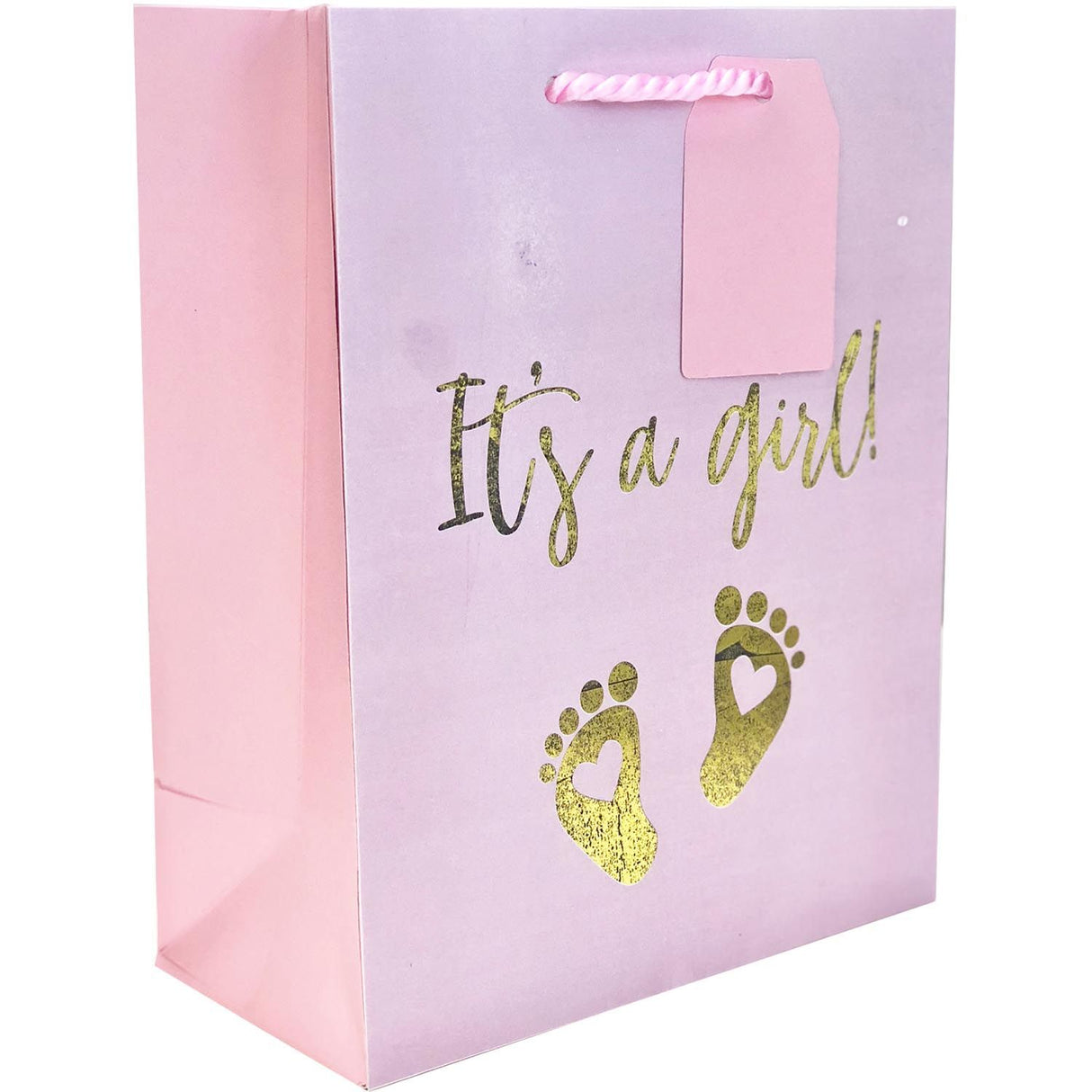 Its A Girl - Gift Bag - 8 x 4 x 10"