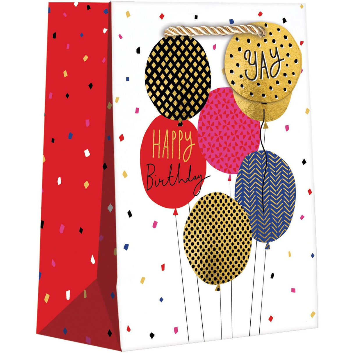 Birthday Balloons - Gift Bag - 8 x 4 x 10"
