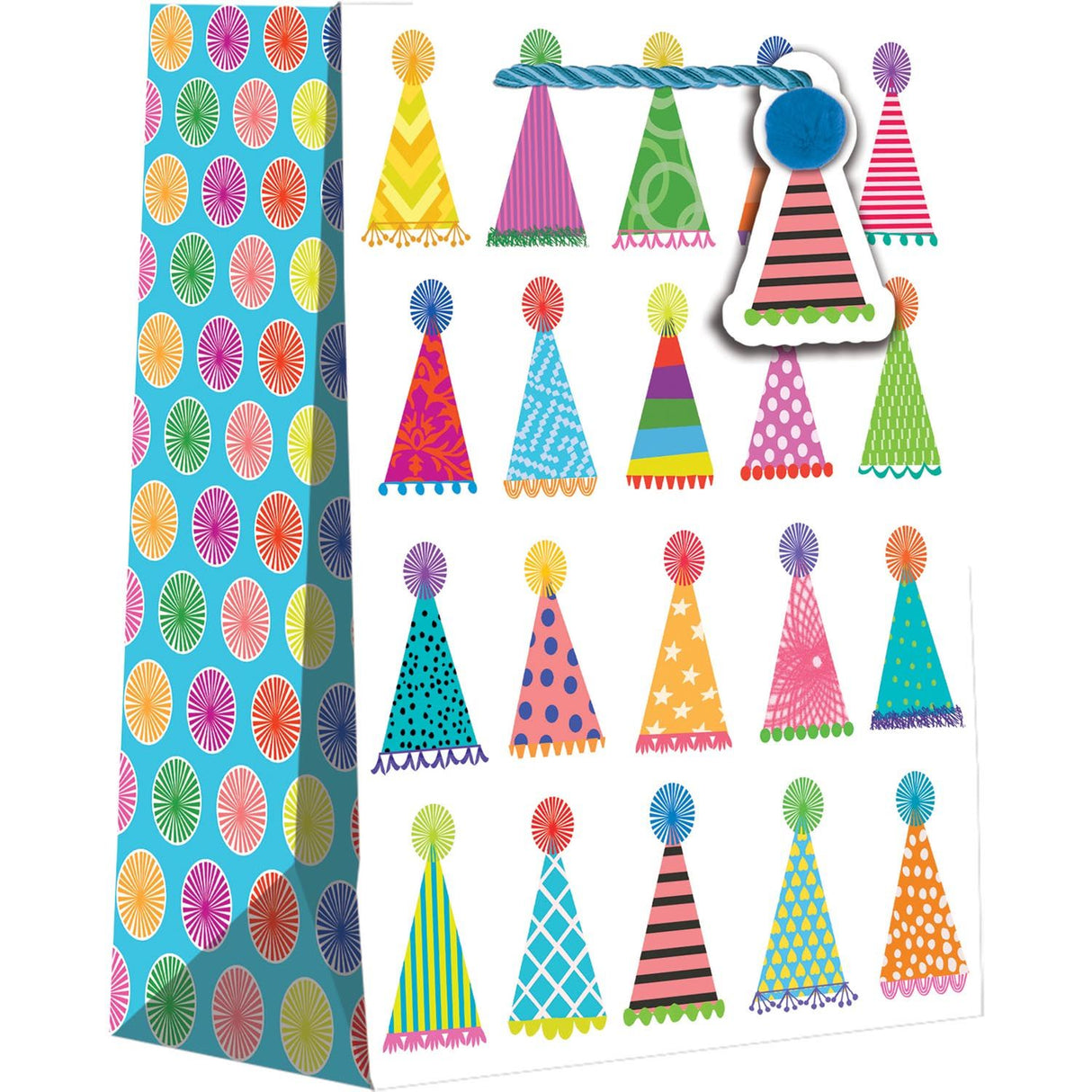 Party Hats - Gift Bag - 8 x 4 x 10"
