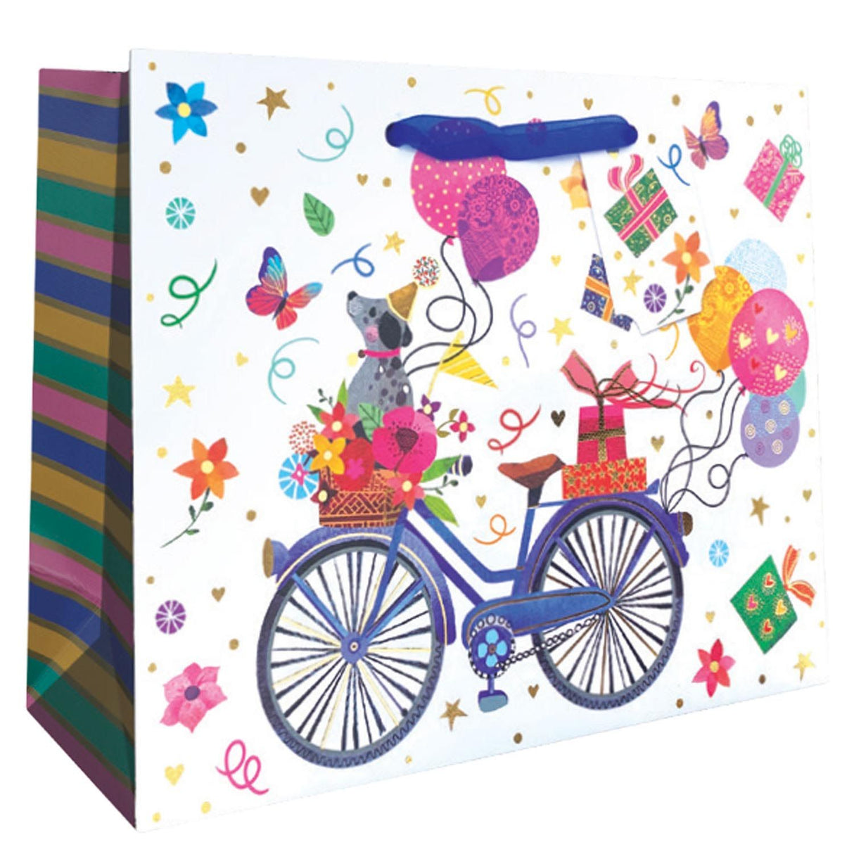 Birthday Bicycles - Gift Bag - 10 x 4 x 8"
