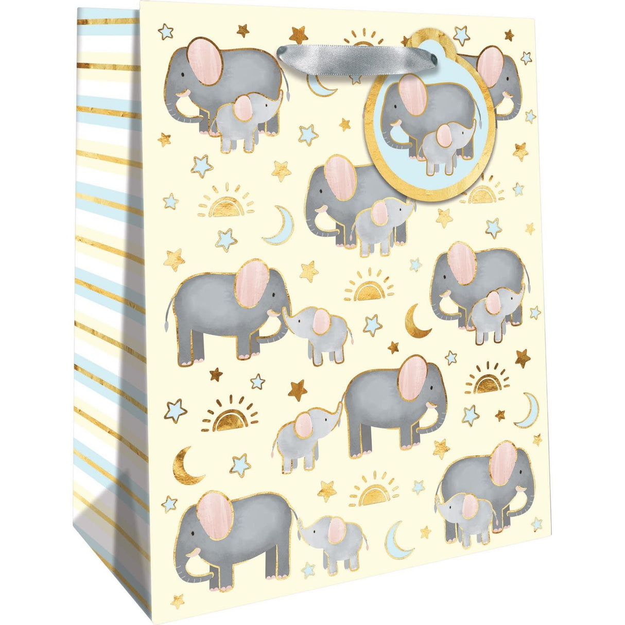 Baby Elephants - Gift Bag - 8 x 4 x 10"