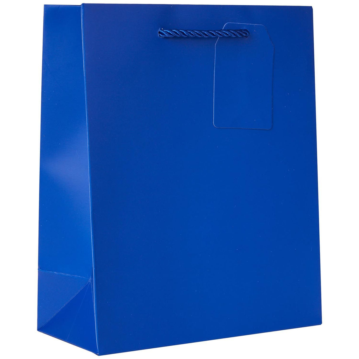 Matte Royal - Gift Bag w/Tag - 8 x 4 x 10"