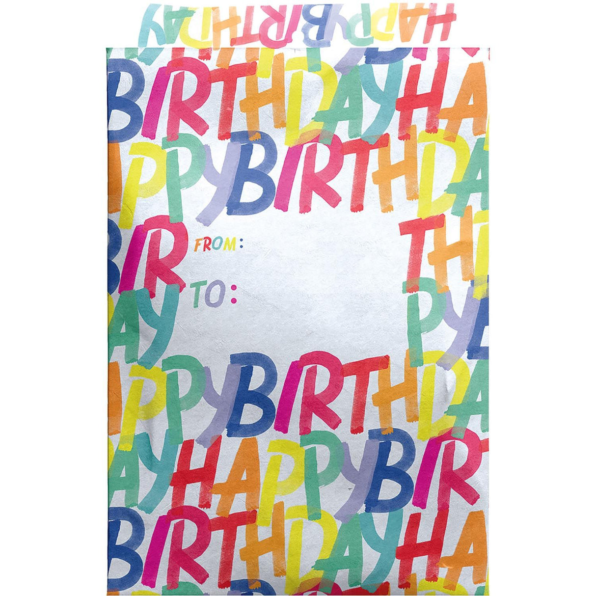Rainbow Birthday - Theme Mailing Envelope - 9 x 1/2 x 12"