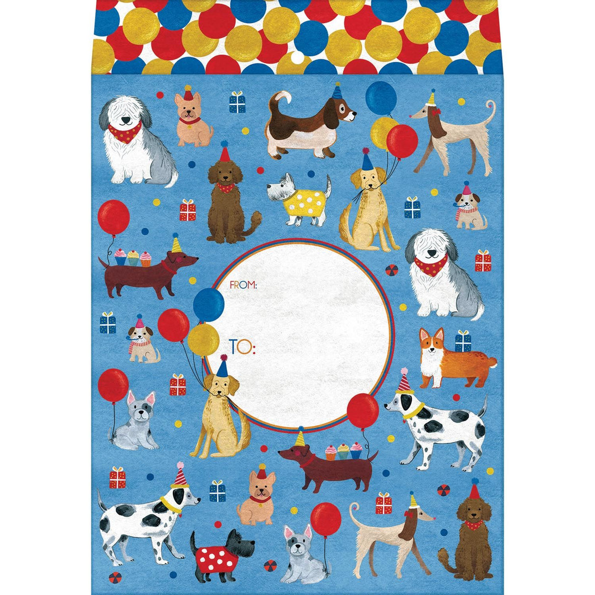 Party Dogs - Theme Mailing Envelope - 9 x 1/2 x 12"