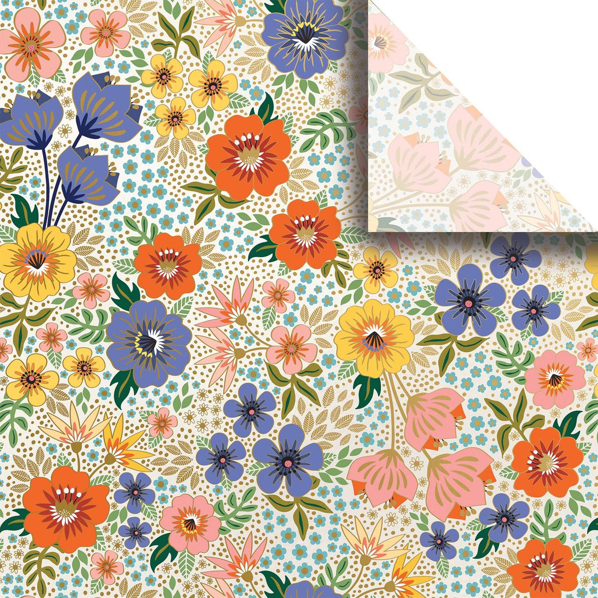 Golden Floral - Gift Tissue - 20 x 30"