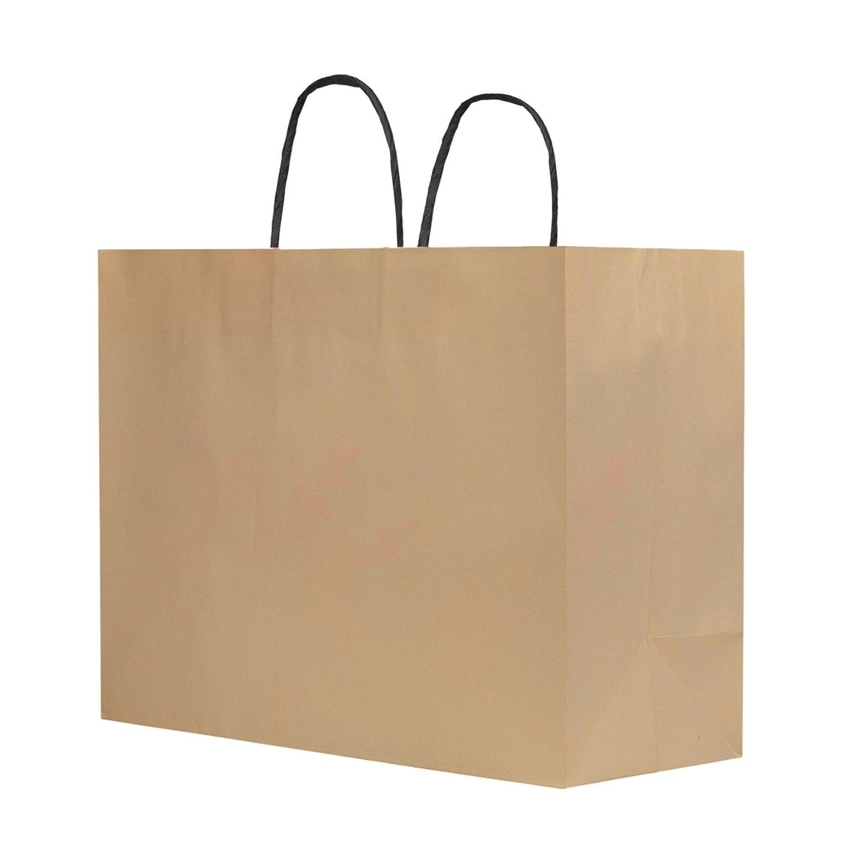 Brown Kraft - Smooth Top Egde Shopping Bag - 16 x 6 x 13"