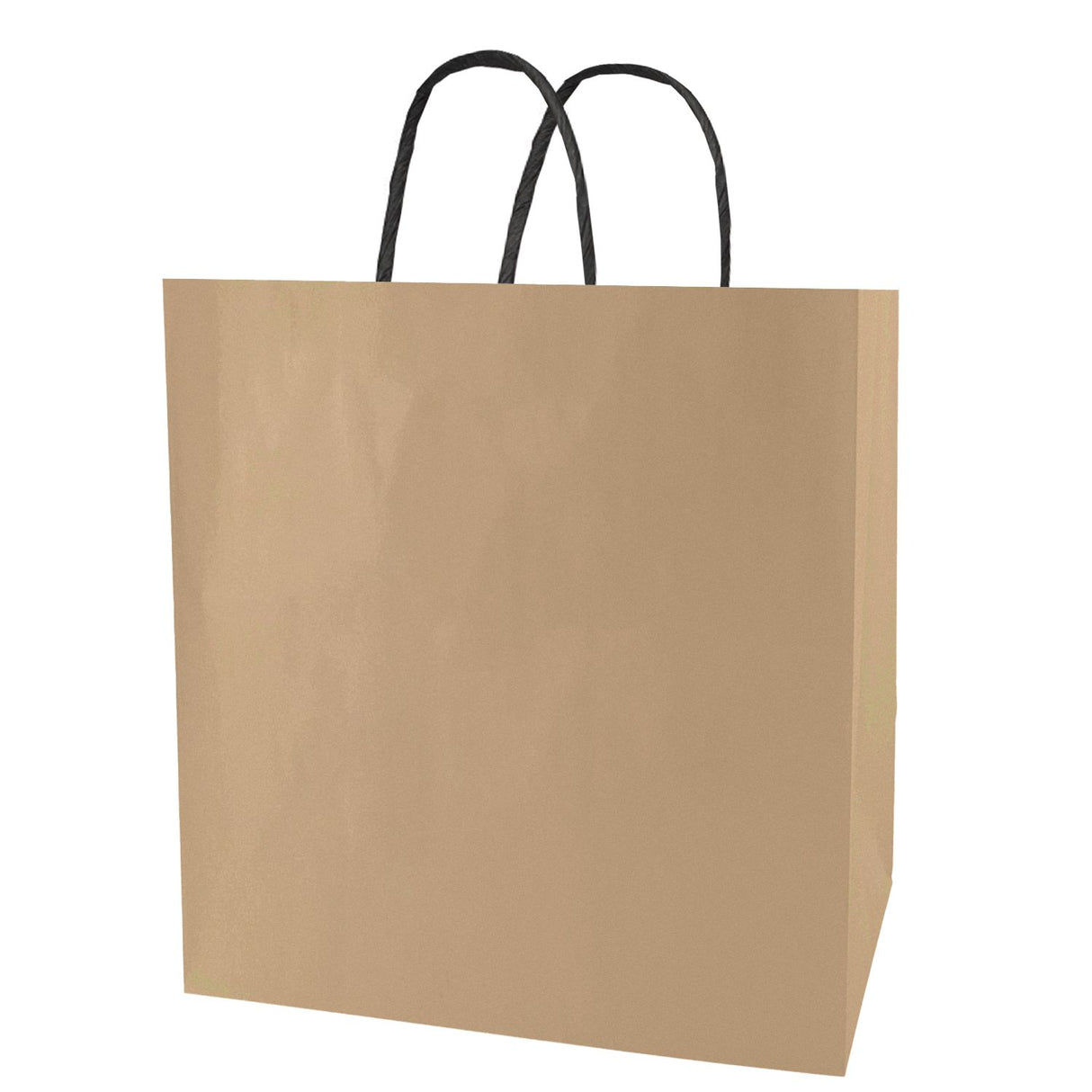 Brown Kraft - Smooth Top Egde Shopping Bag - 16 x 7 x 19"