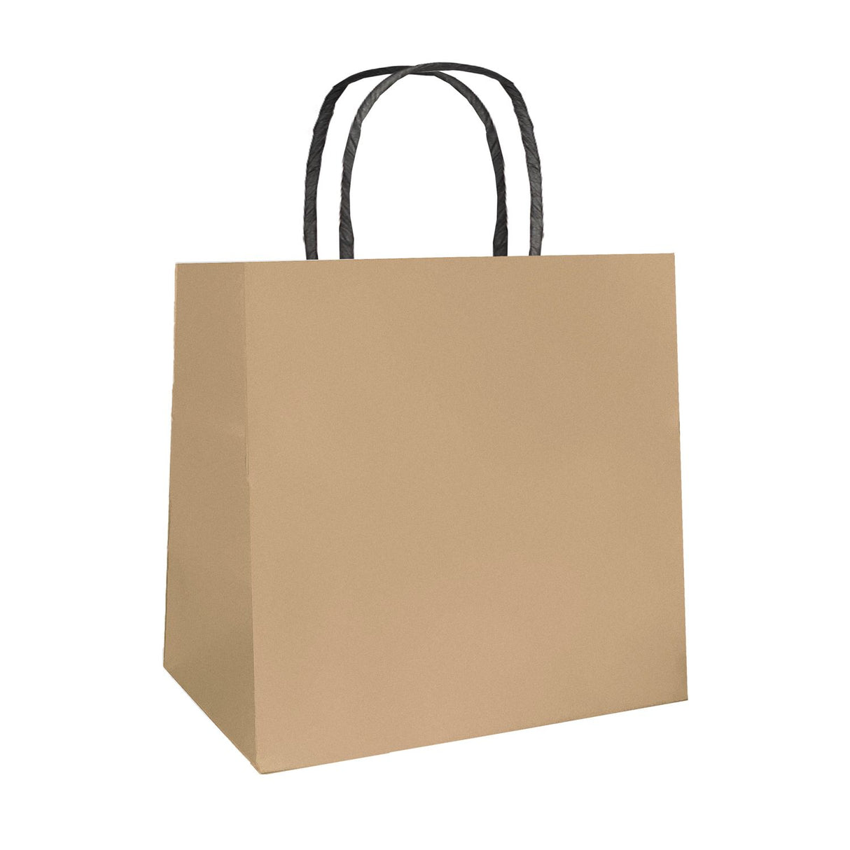 Brown Kraft - Smooth Top Egde Shopping Bag - 6 x 4 x 6"