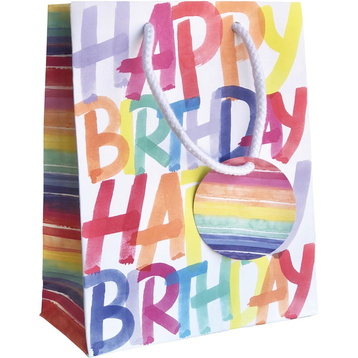 Rainbow Birthday - Gift Bag - 7-1/2 x 3 x 6"