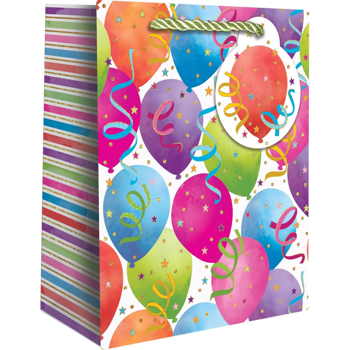 Balloon White - Gift Bag - 6 x 3 x 7-1/2"