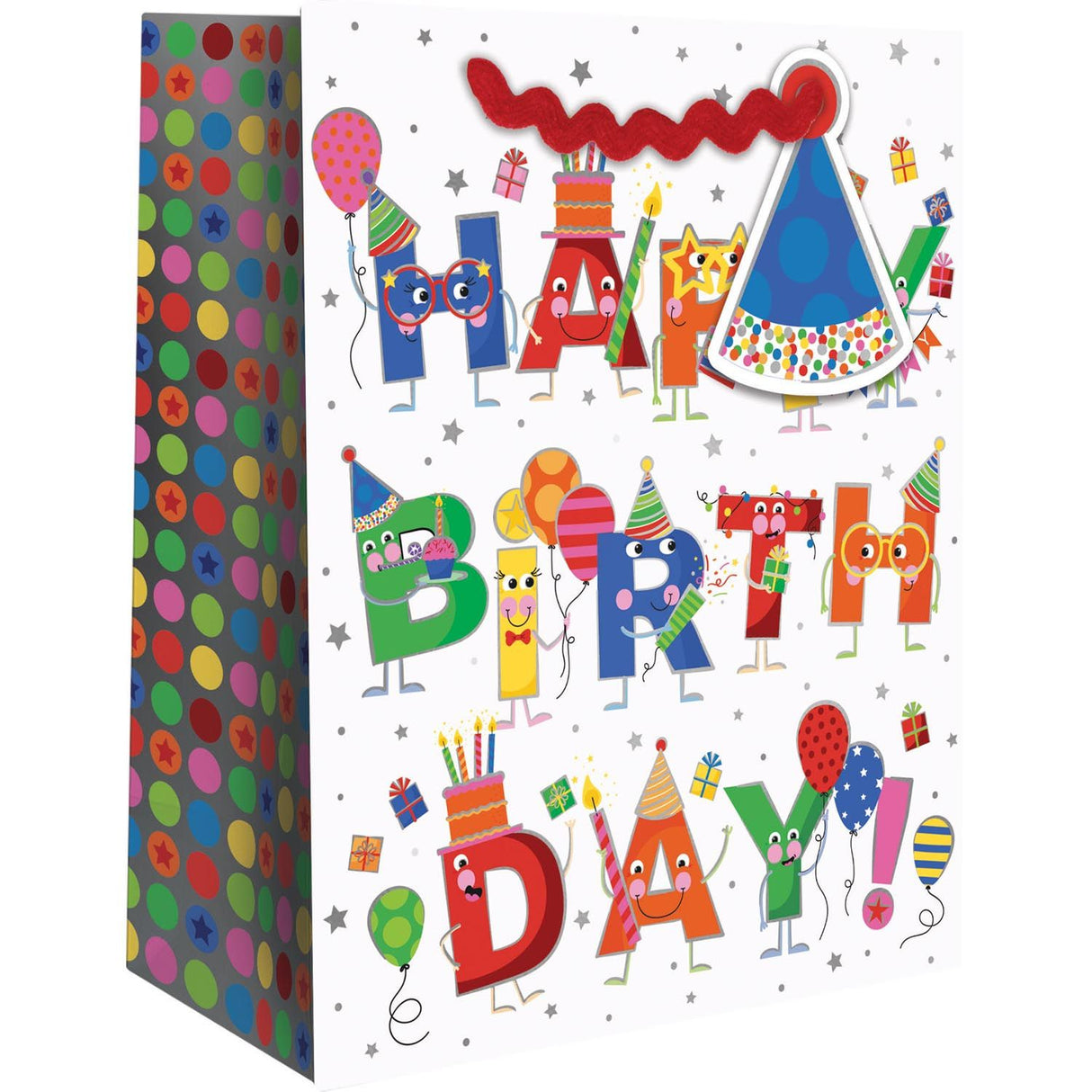 Birthday Characters - Gift Bag - 6 x 3 x 7-1/2"