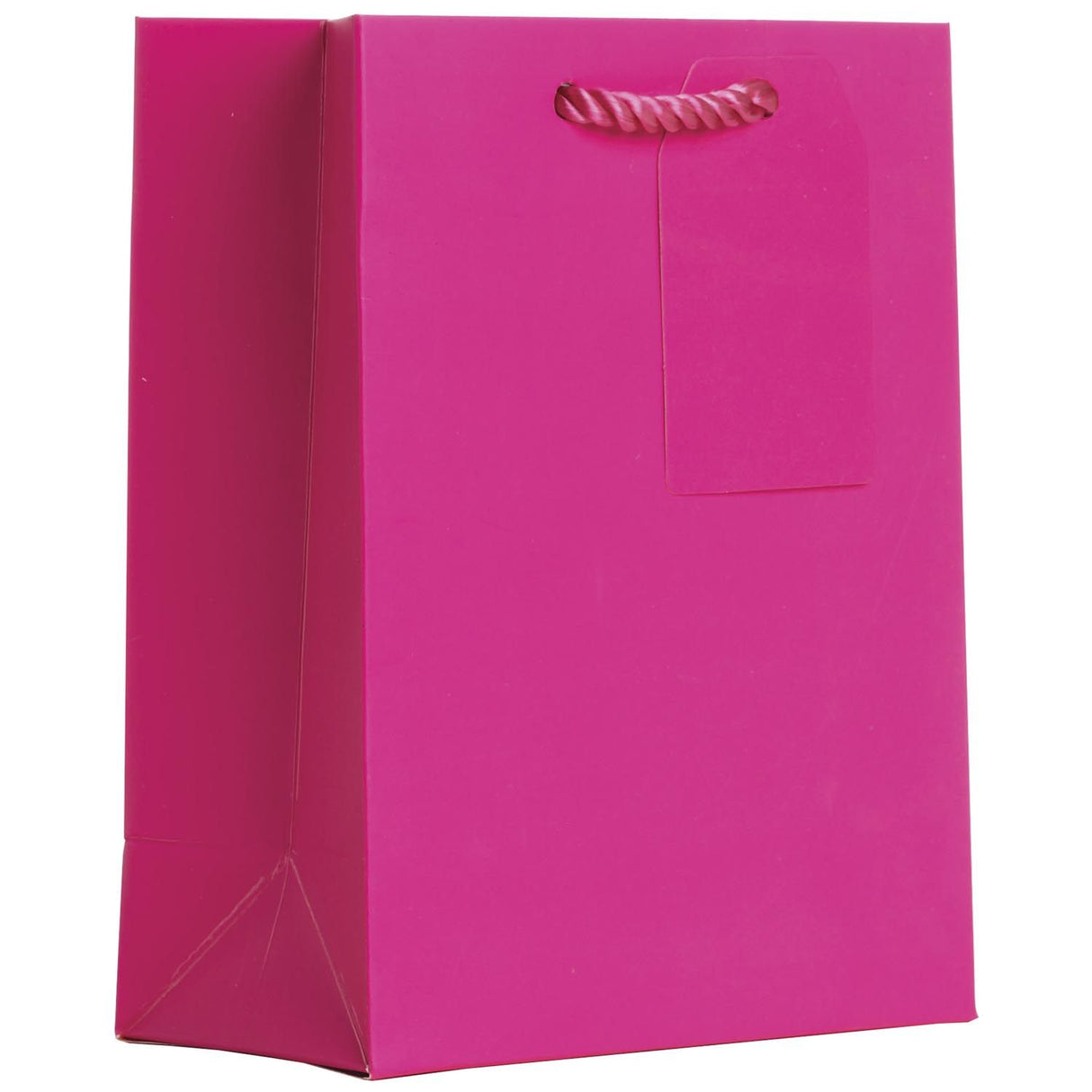 Matte Magenta - Gift Bag w/Tag - 6 x 3 x 7-1/2"