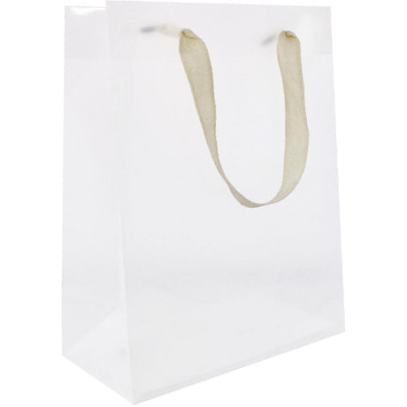 Frosted Clear - Gift Bag - 6 x 3 x 7-1/2"