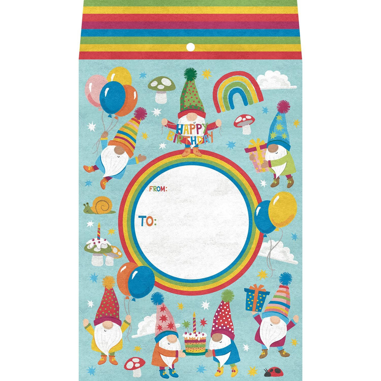 Birthday Gnomes - Theme Mailing Envelope - 6 x 1/2 x 9-1/2"