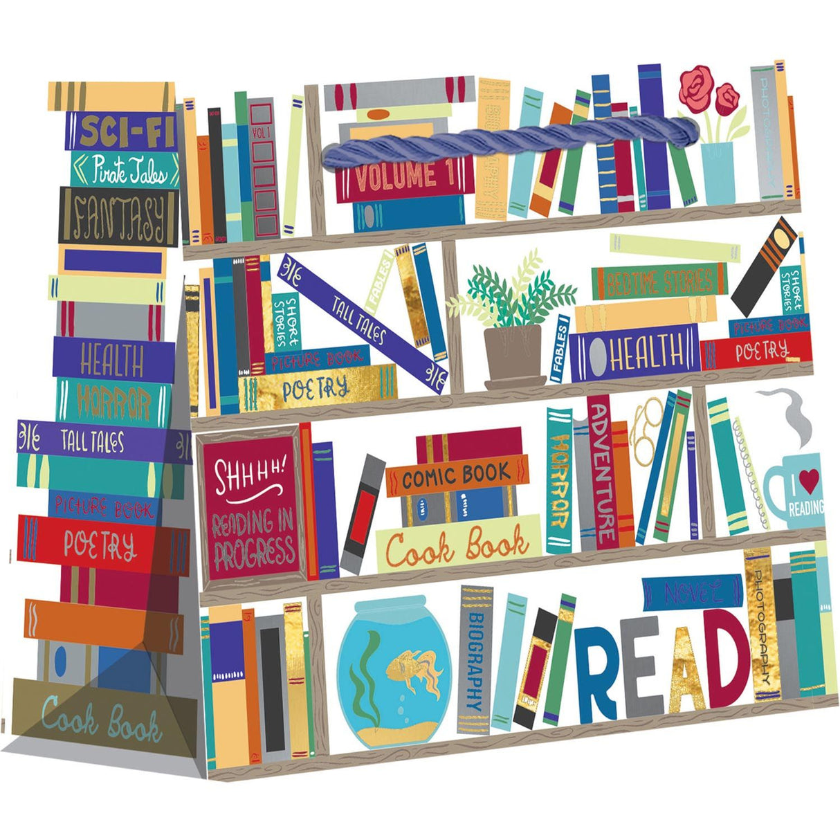 Books - Gift Bag - 5 x 2 x 4"