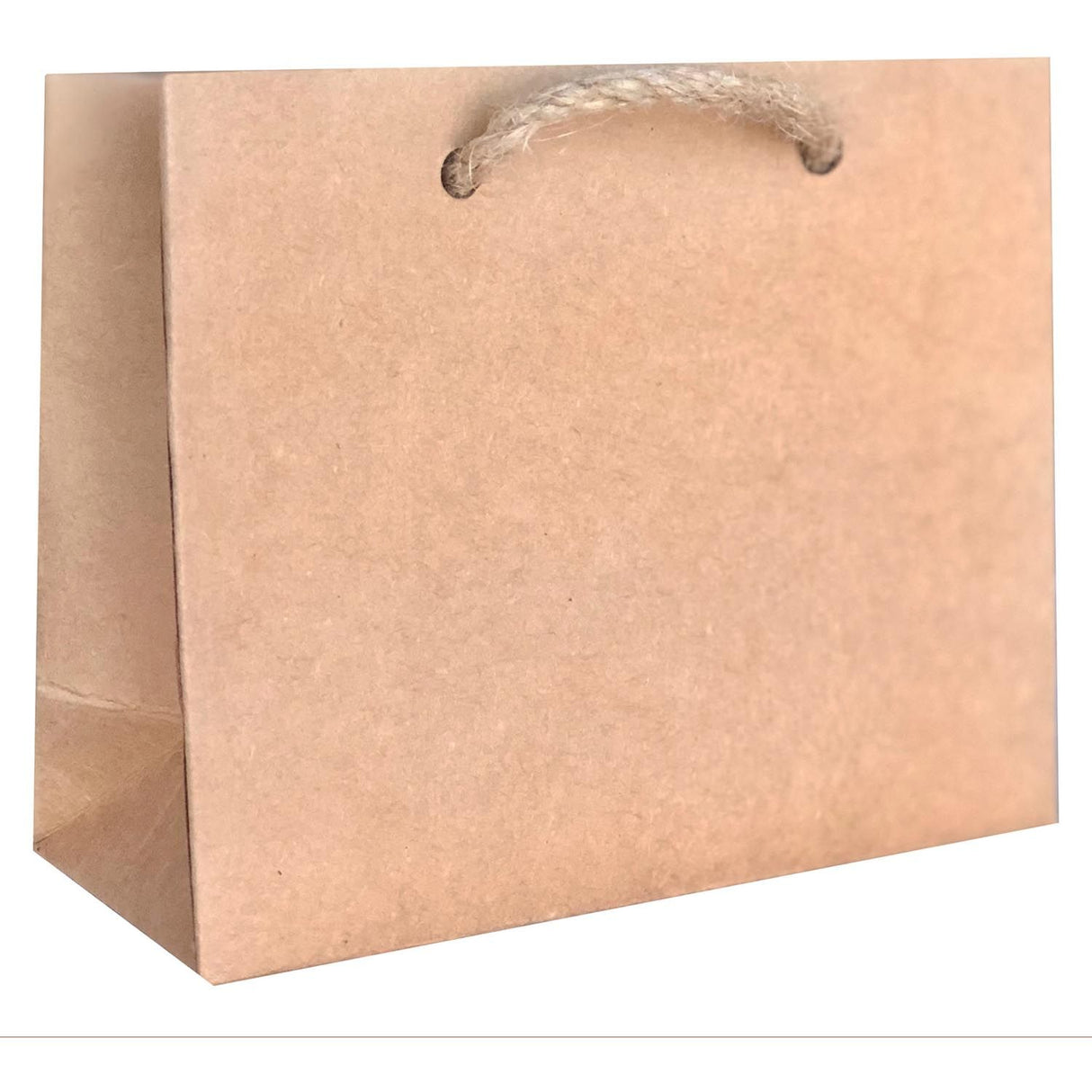 Kraft Natural - Gift Bag w/Tag - 5 x 2 x 4"
