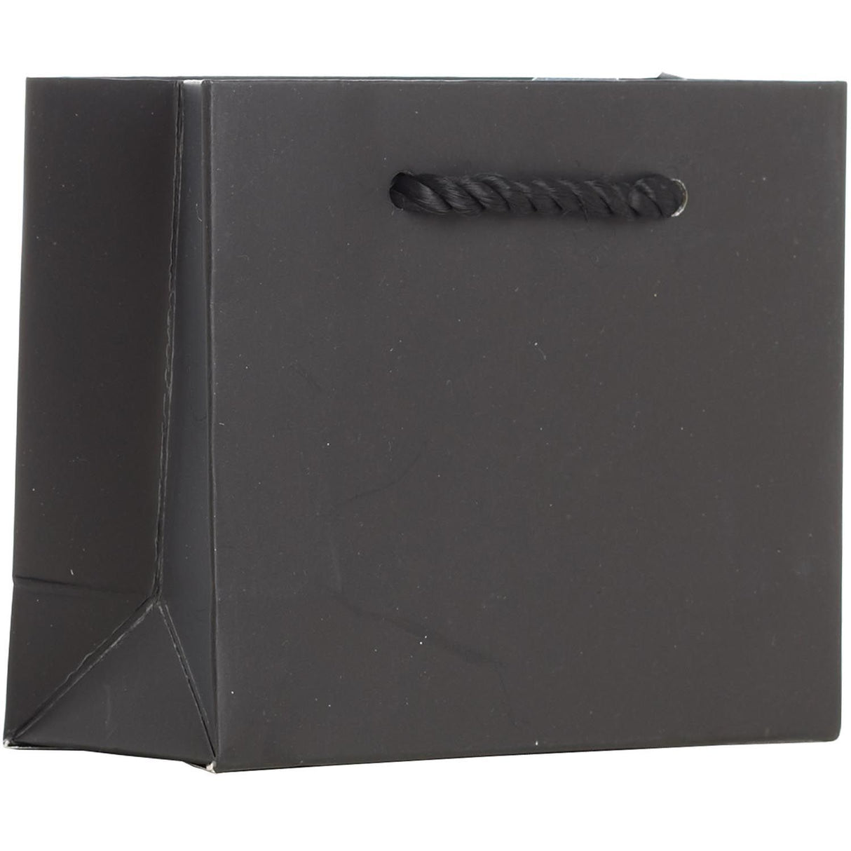 Matte Black - Gift Bag w/Tag - 5 x 2 x 4"