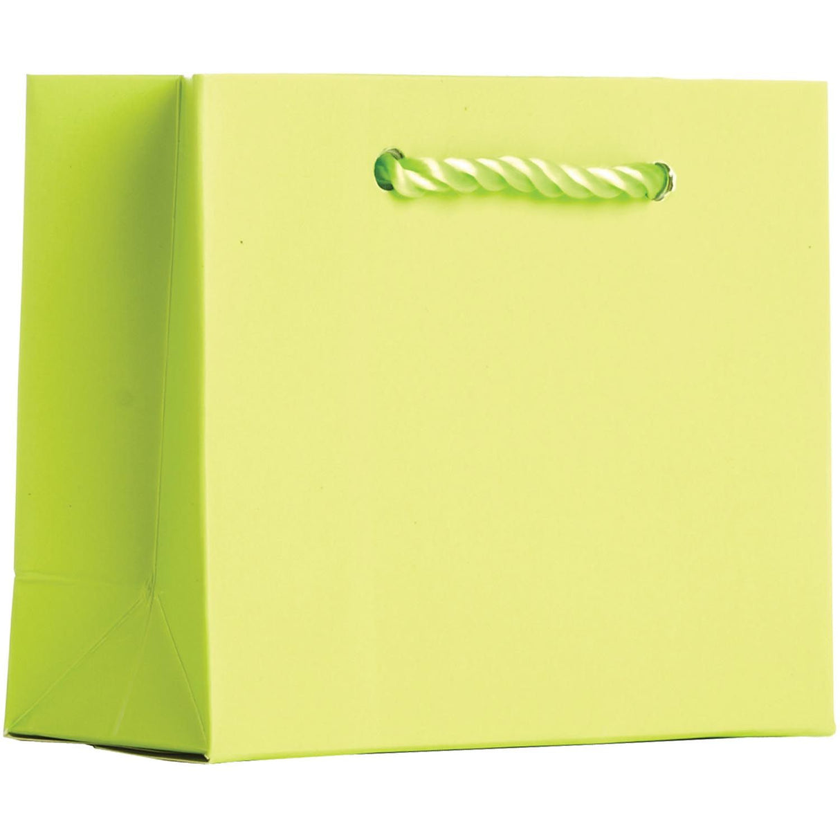 Matte Lime - Gift Bag w/Tag - 5 x 2 x 4"