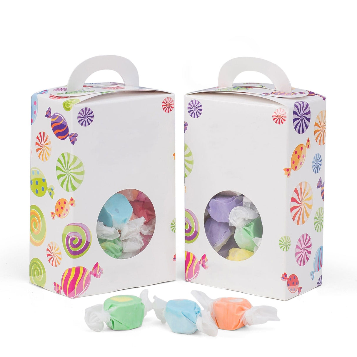 Wrapped Candies - with Window - Tote Box - (1/2 lb) 3-1/2 x 2-1/16 x 5-3/8"
