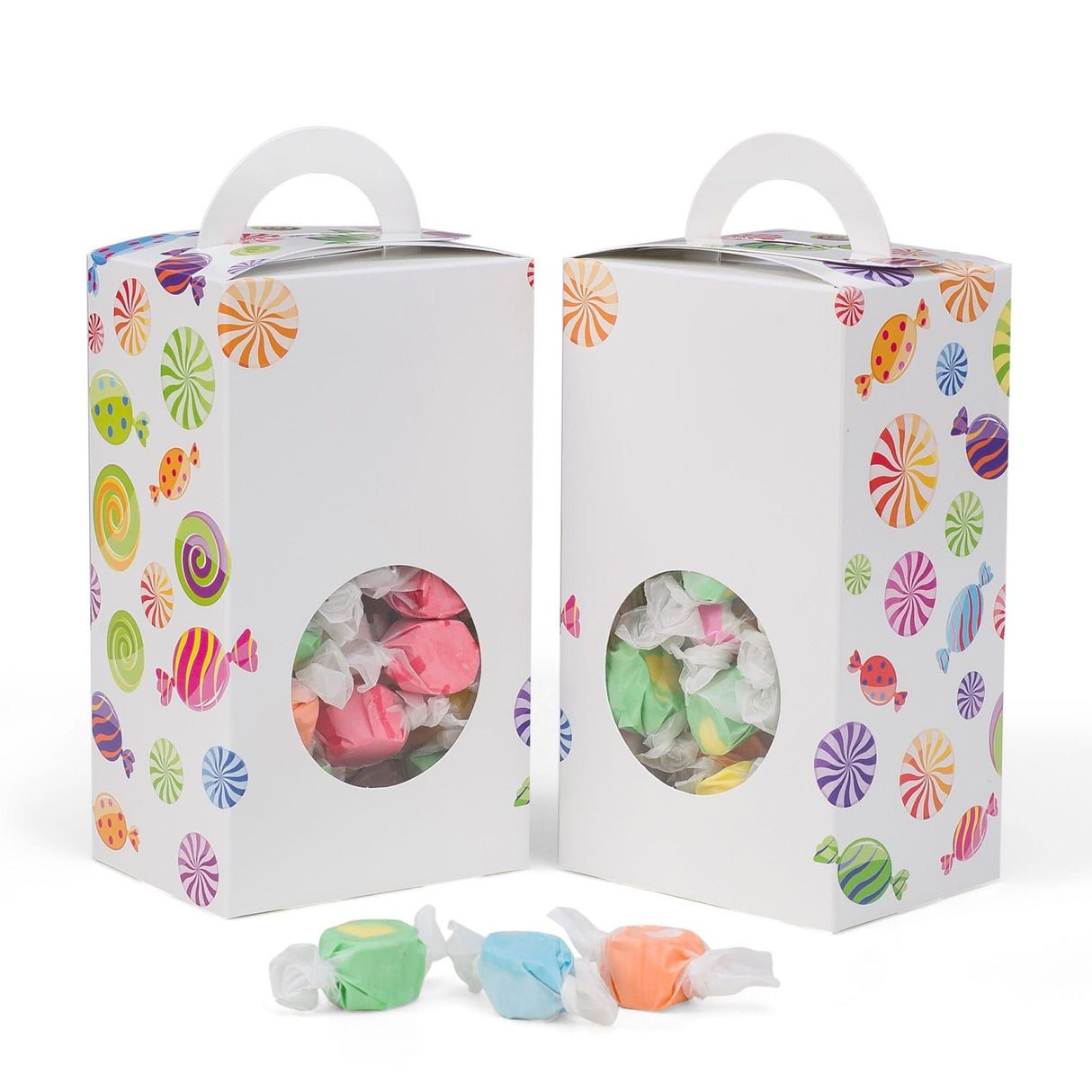 Wrapped Candies - with Window - Tote Box - (1 lb) 3-7/8 x 3 x 6-13/16"