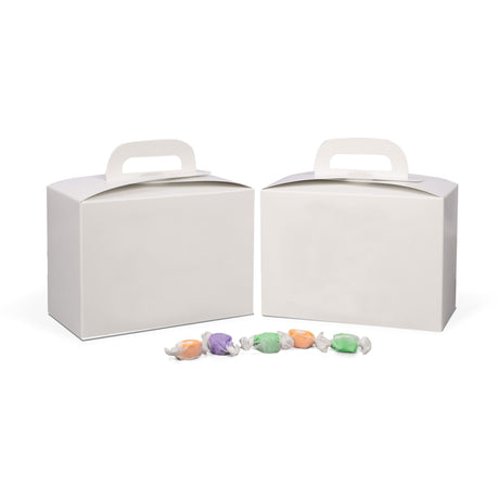 White - Tote Box - 8-1/2 x 4-1/2 x 6"