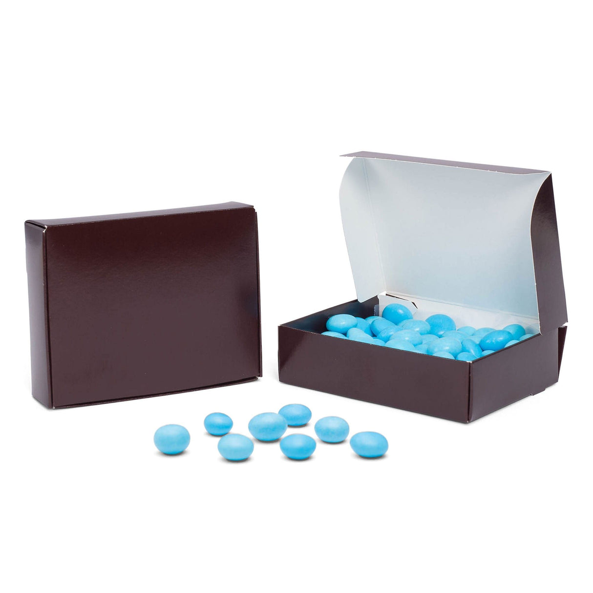 Brown - Die Cut Candy Box - (1/4 lb) 4-9/16 x 3-9/16 x 1-1/4"