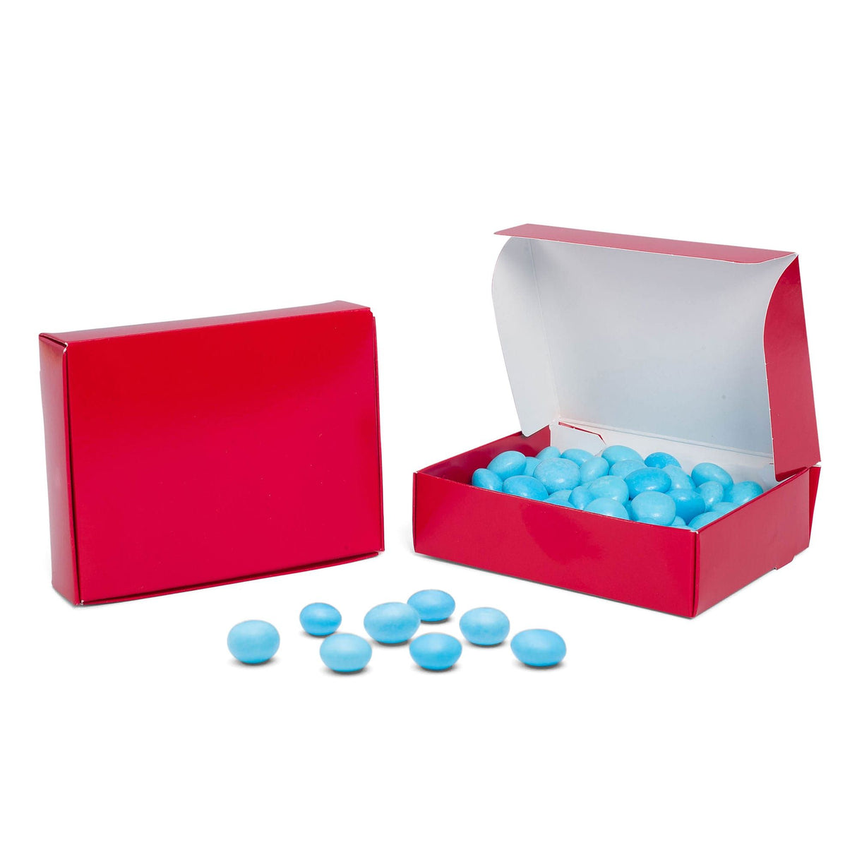 Red - Die Cut Candy Box - (1/4 lb) 4-9/16 x 3-9/16 x 1-1/4"