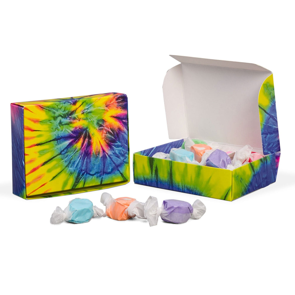 Tie Dye - Die Cut Candy Box - (1/4 lb) 4-9/16 x 3-9/16 x 1-1/4"