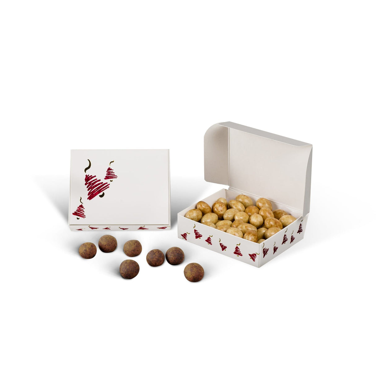 Christmas Bells - Die Cut Candy Box - (1/4 lb) 4-9/16 x 3-9/16 x 1-1/4"