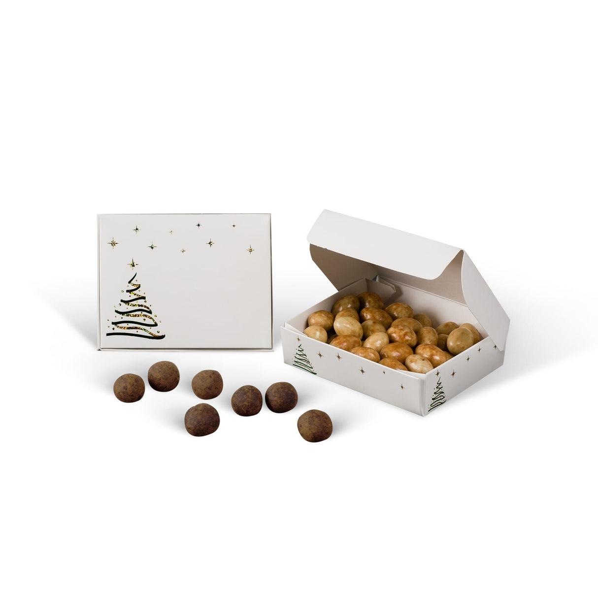 Christmas Tree - Die Cut Candy Box - (1/4 lb) 4-9/16 x 3-9/16 x 1-1/4"