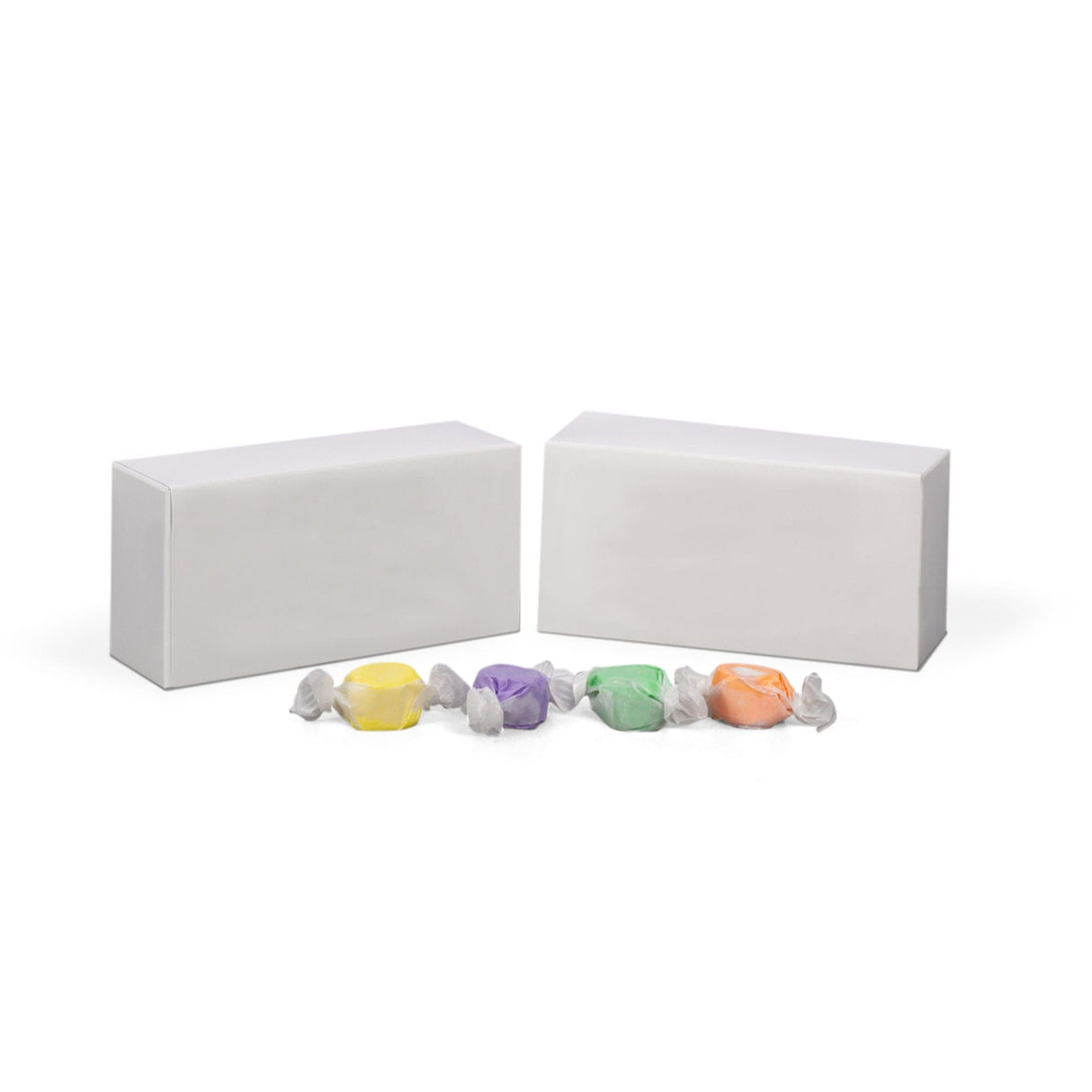 White - Folding Candy Box - (1/2 lb) 5-1/2 x 2-3/4 x 1-3/4"