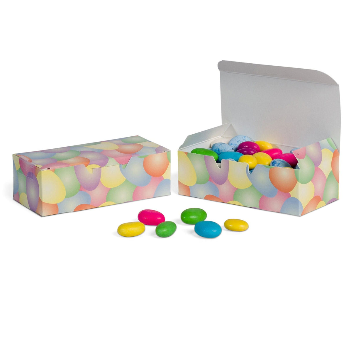 Easter Eggs - Folding Candy Box - (1/2 lb) 5-1/2 x 2-3/4 x 1-3/4"