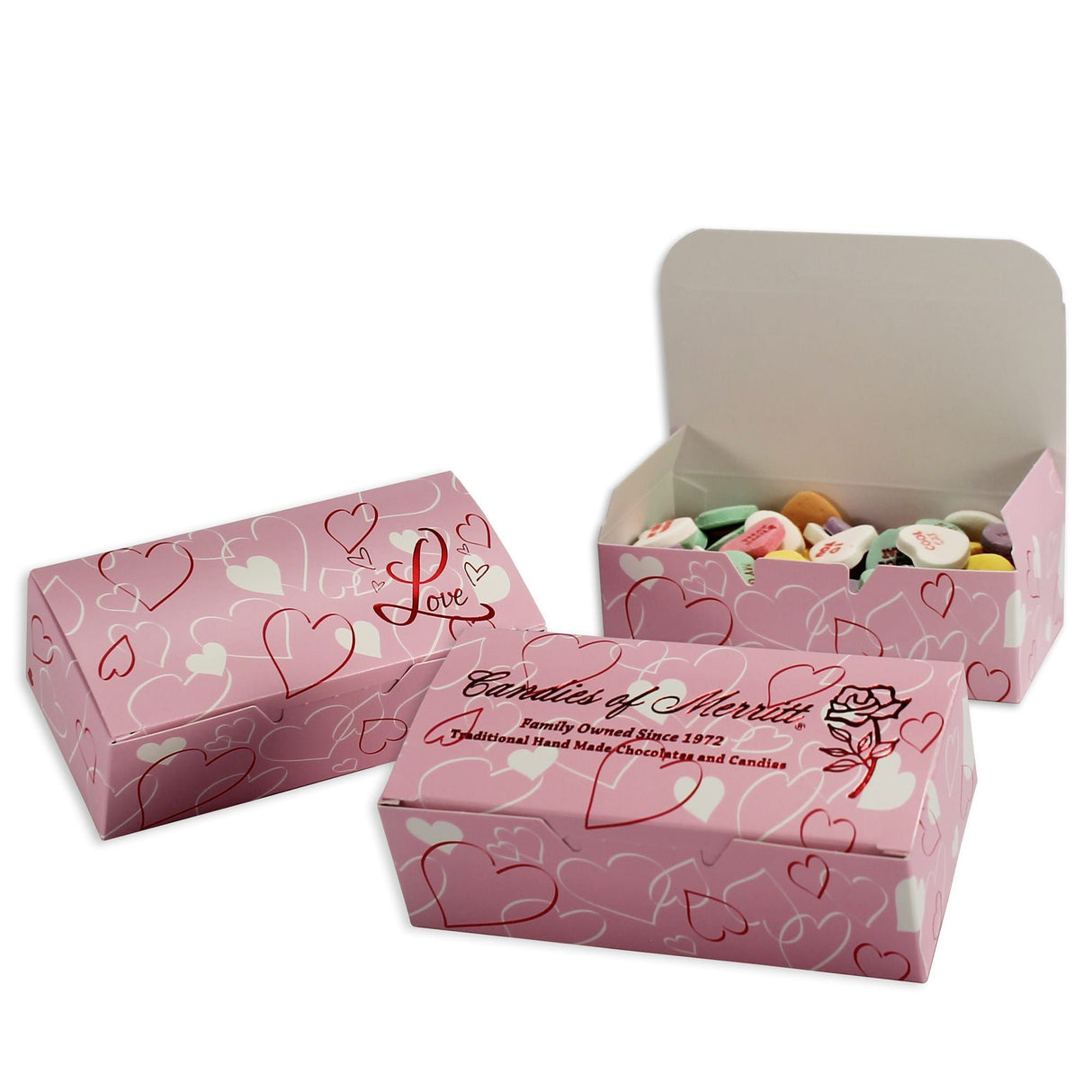 Entangled Hearts - Folding Candy Box - (1/2 lb) 5-1/2 x 2-3/4 x 1-3/4"