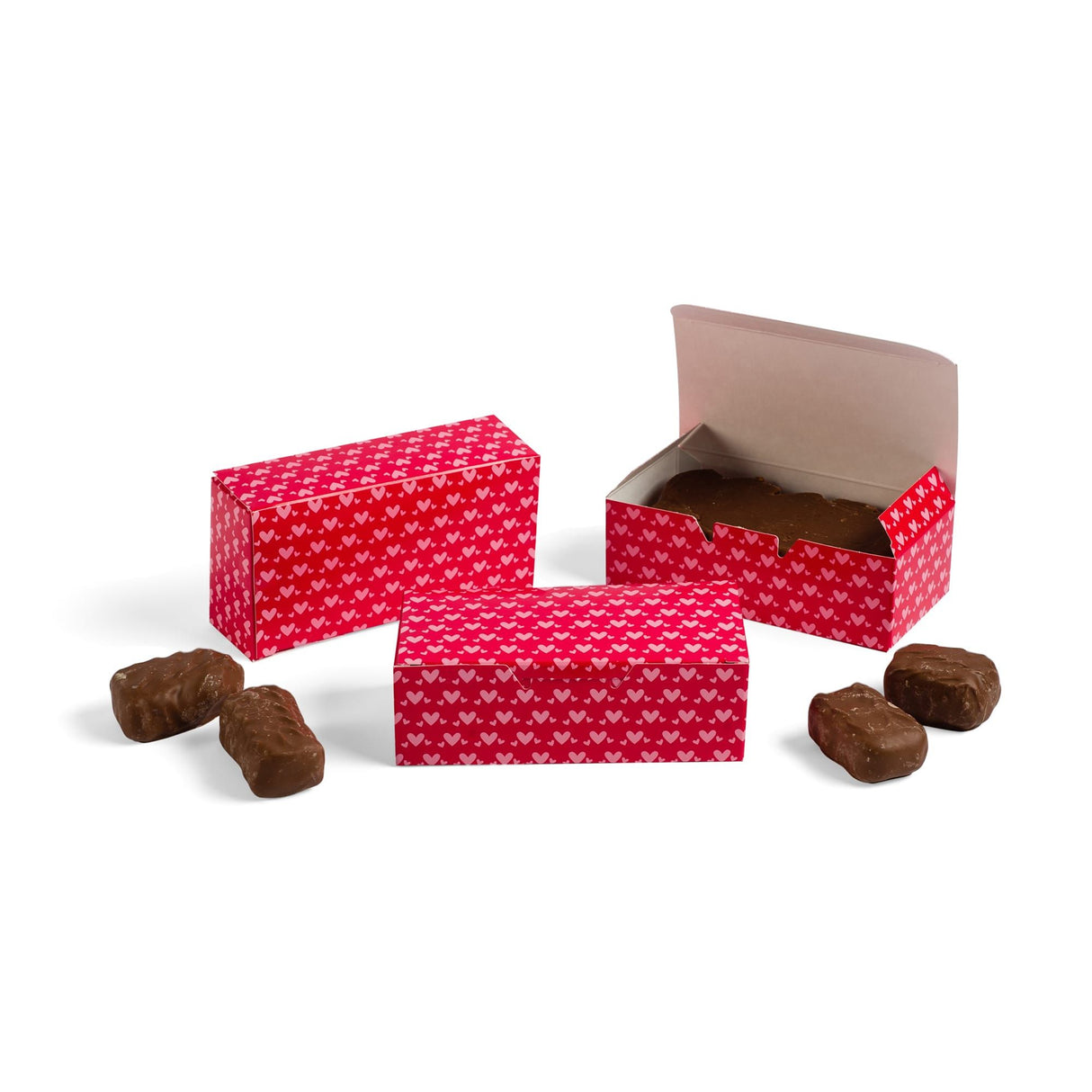 Little Hearts - Folding Candy Box - (1/2 lb) 5-1/2 x 2-3/4 x 1-3/4"