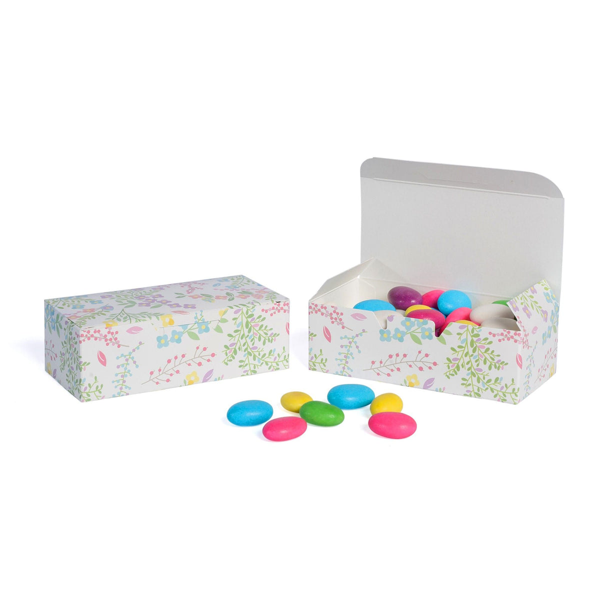 Garden - Folding Candy Box - (1/2 lb) 5-1/2 x 2-3/4 x 1-3/4"