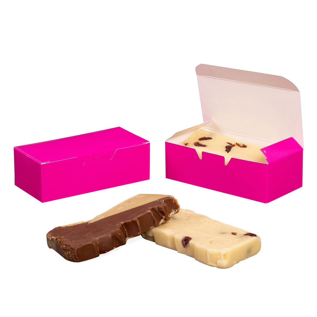 Raspberry - Folding Candy Box - (1/2 lb) 5-1/2 x 2-3/4 x 1-3/4"