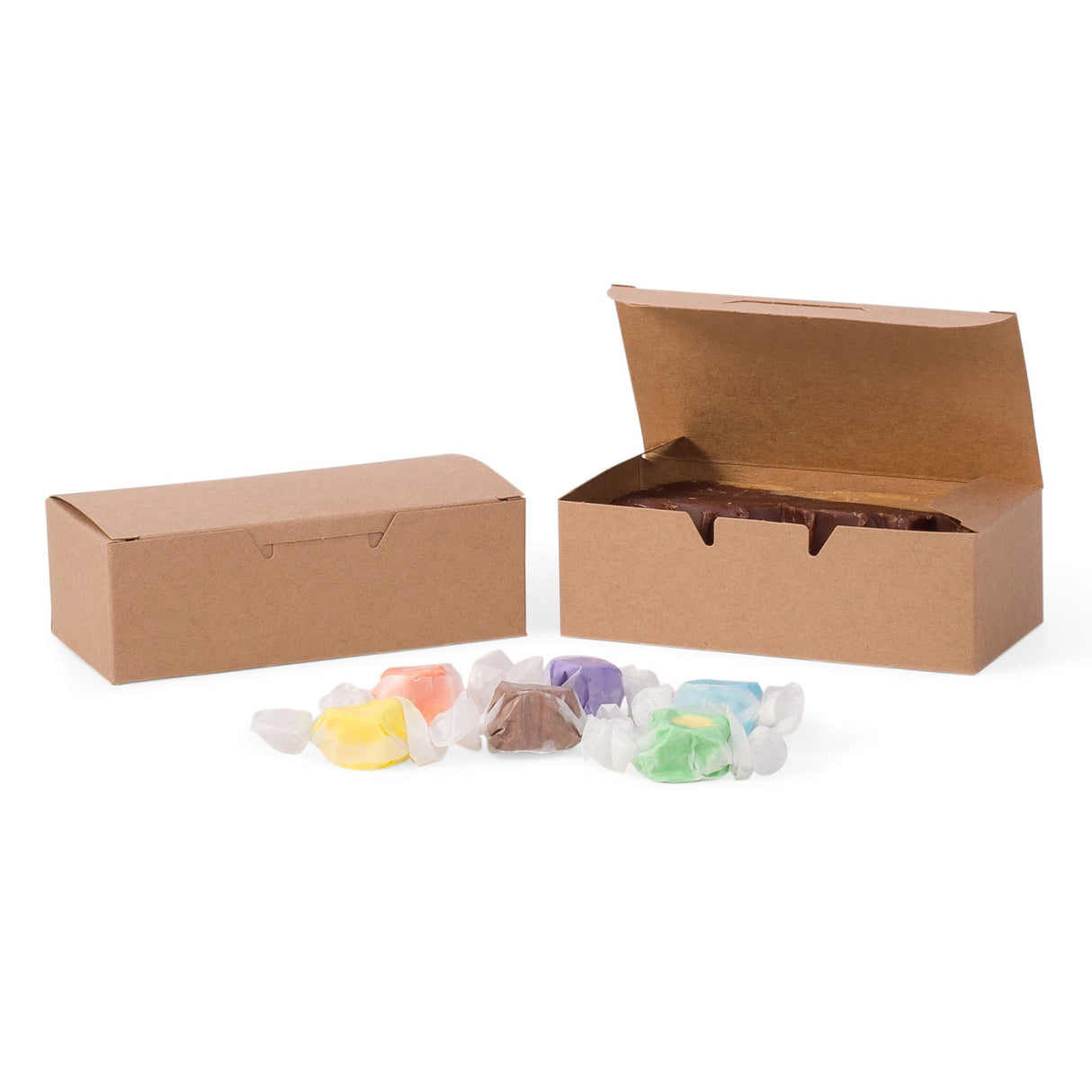 Kraft - Folding Candy Box - (1/2 lb) 5-1/2 x 2-3/4 x 1-3/4"