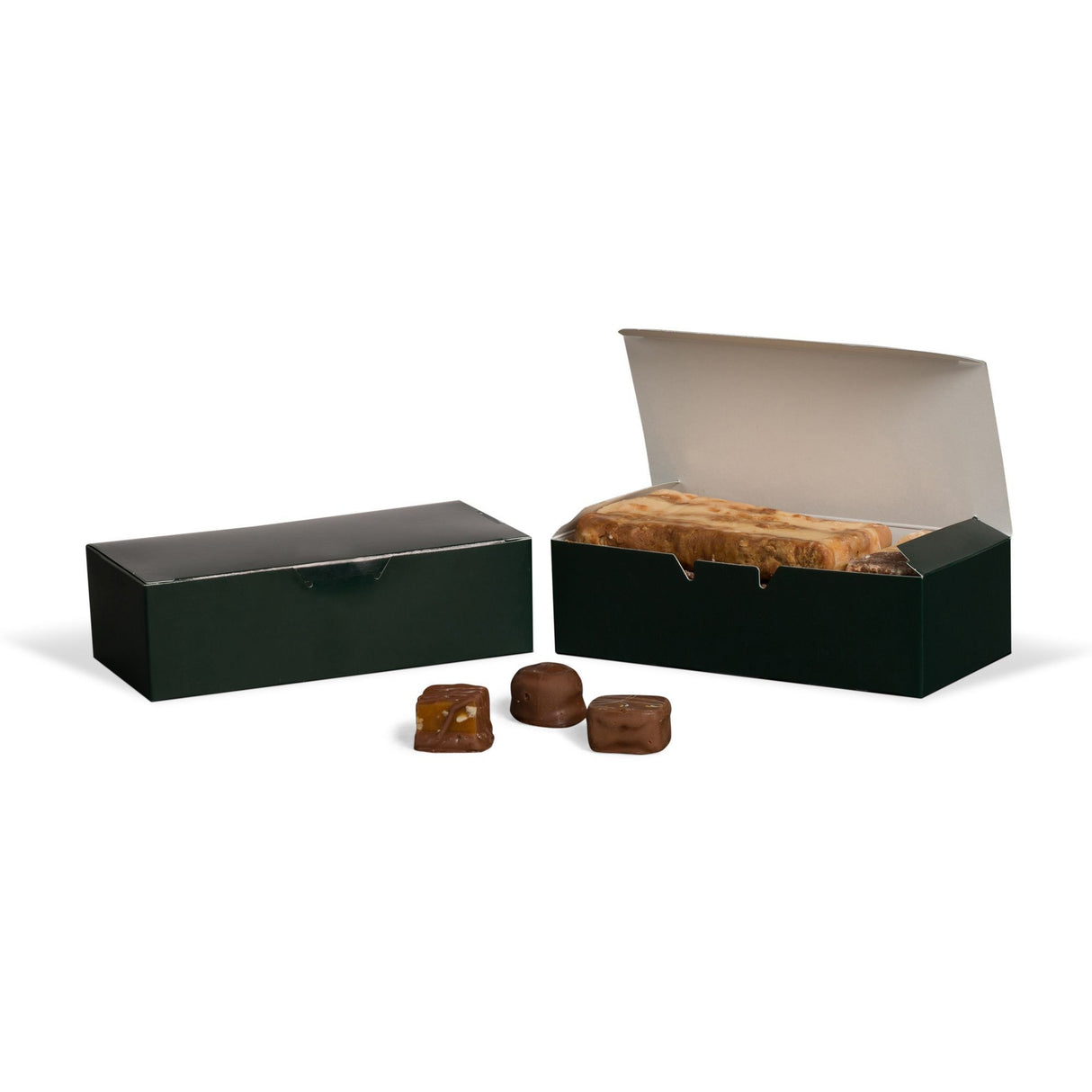 Forest Green - Folding Candy Box - (1 lb) 7 x 3-3/8 x 2"