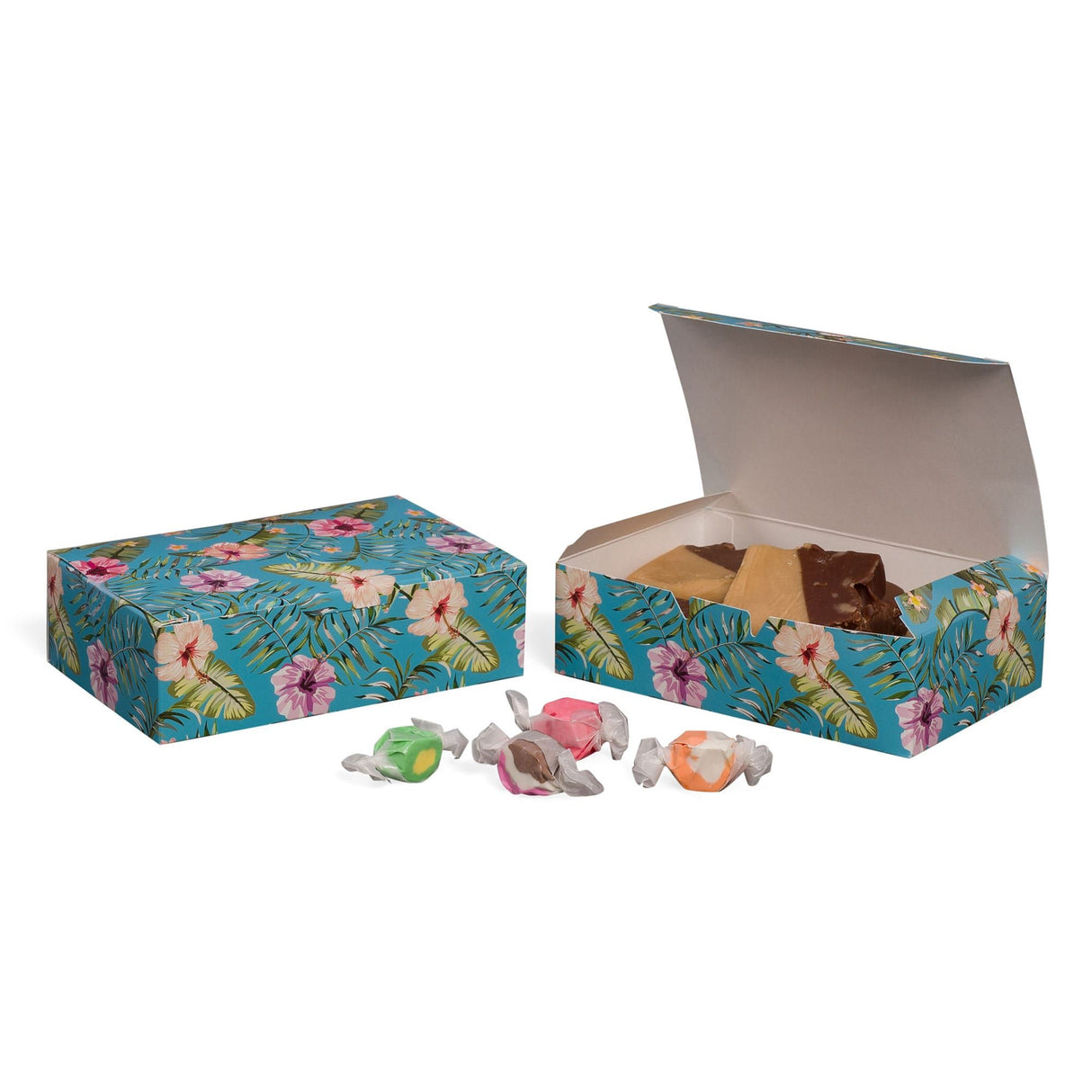 Hawaiian Shirt - Folding Candy Box - (1 lb) 7 x 3-3/8 x 2"