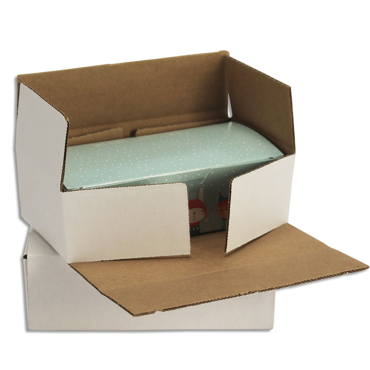 White - Mailing Box - 7-1/16 x 3-1/2 x 2-1/8"