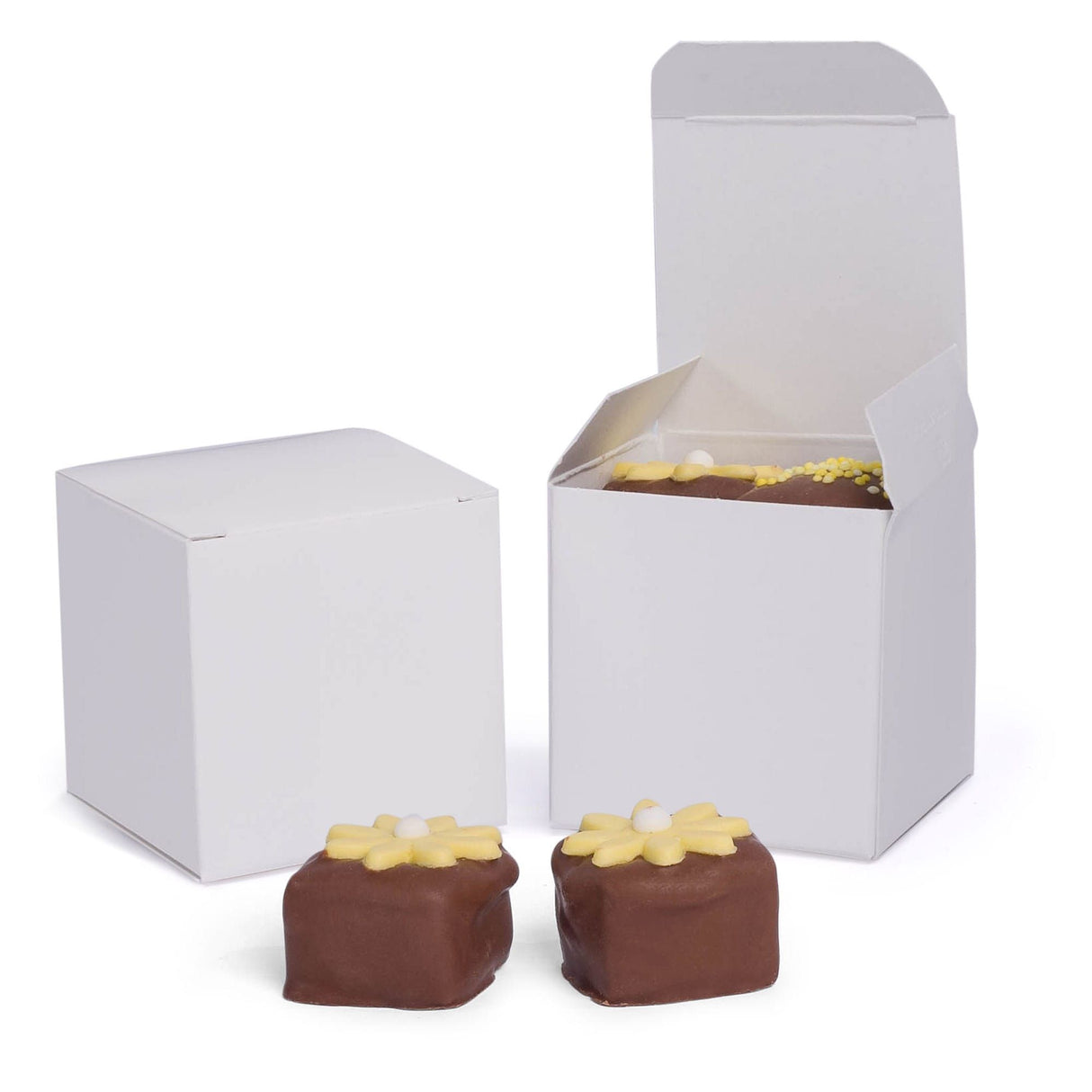 White - Truffle Box - 2 x 2 x 2"