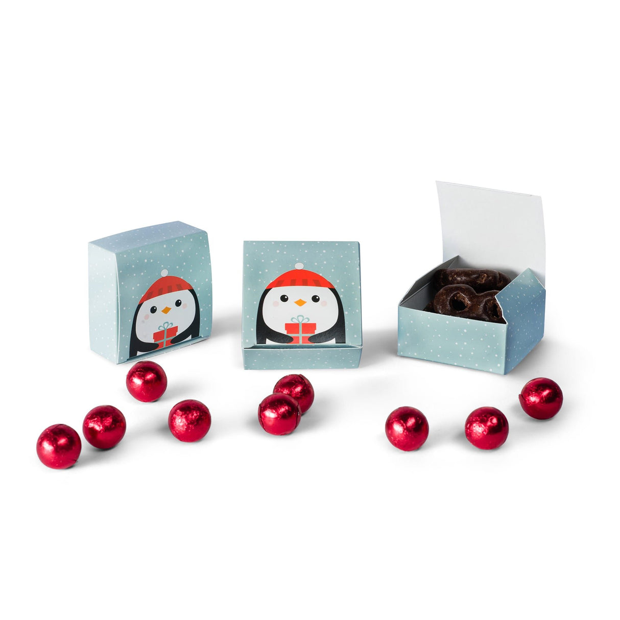 Penguin - Maxi Truffle Candy Box - 2-1/2 x 2-1/2 x 1-1/8"