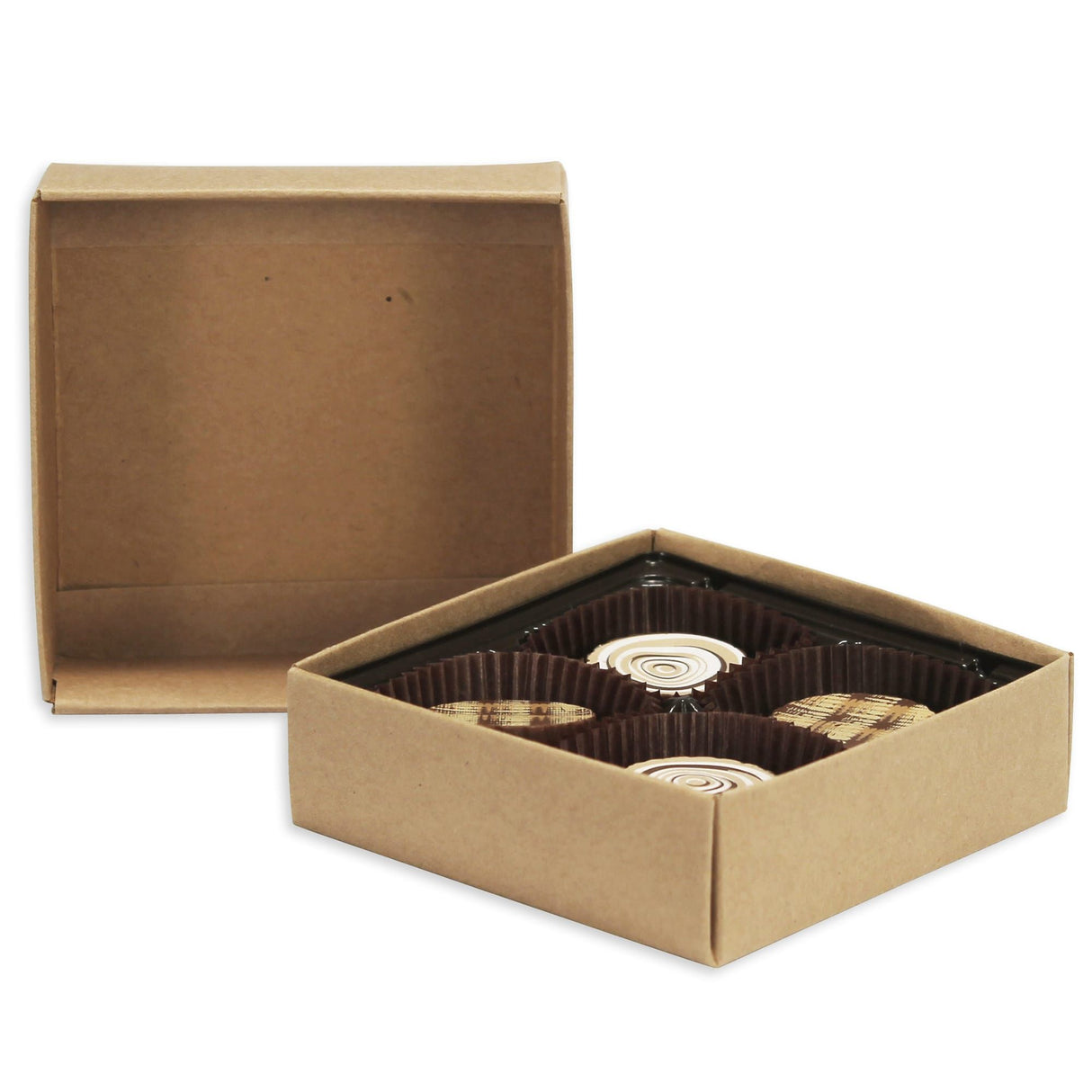 Kraft - Candy Box Base - (3 oz) 3-1/2 x 3-1/2 x 1-1/8"