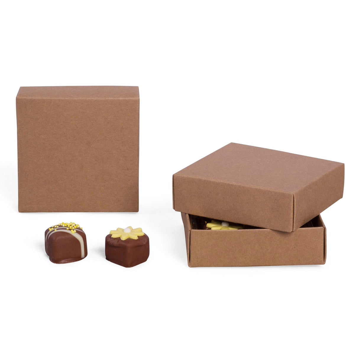 Kraft - Candy Box Lid - (3 oz) 3-11/16 x 3-11/16 x 1-1/8"