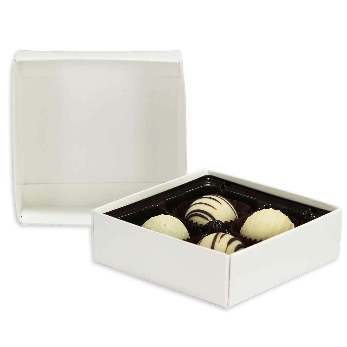White Base - Candy Box Base - (3 oz) 3-1/2 x 3-1/2 x 1-1/8"