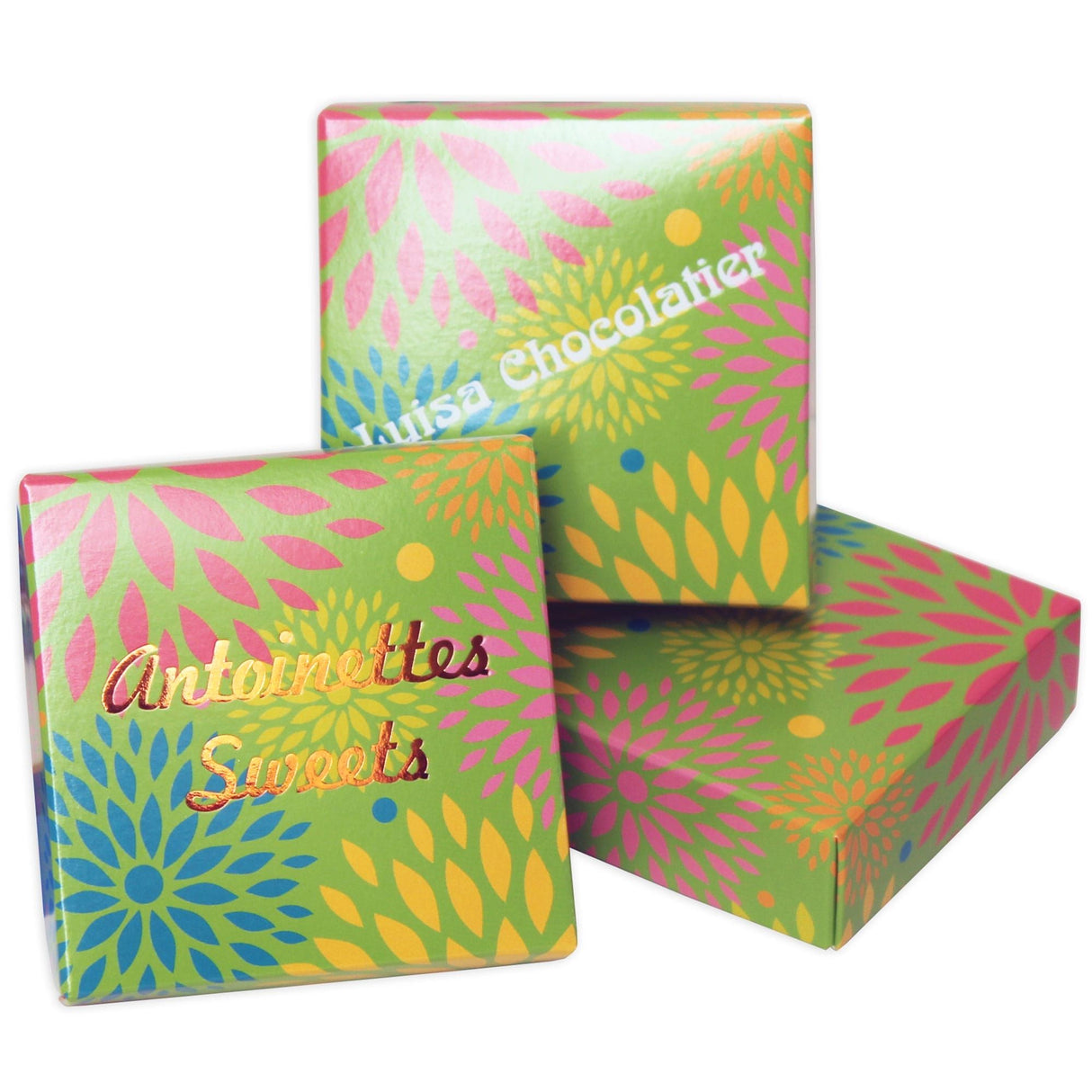 Green Garden - Candy Box Lid - (3 oz) 3-11/16 x 3-11/16 x 1-1/8"