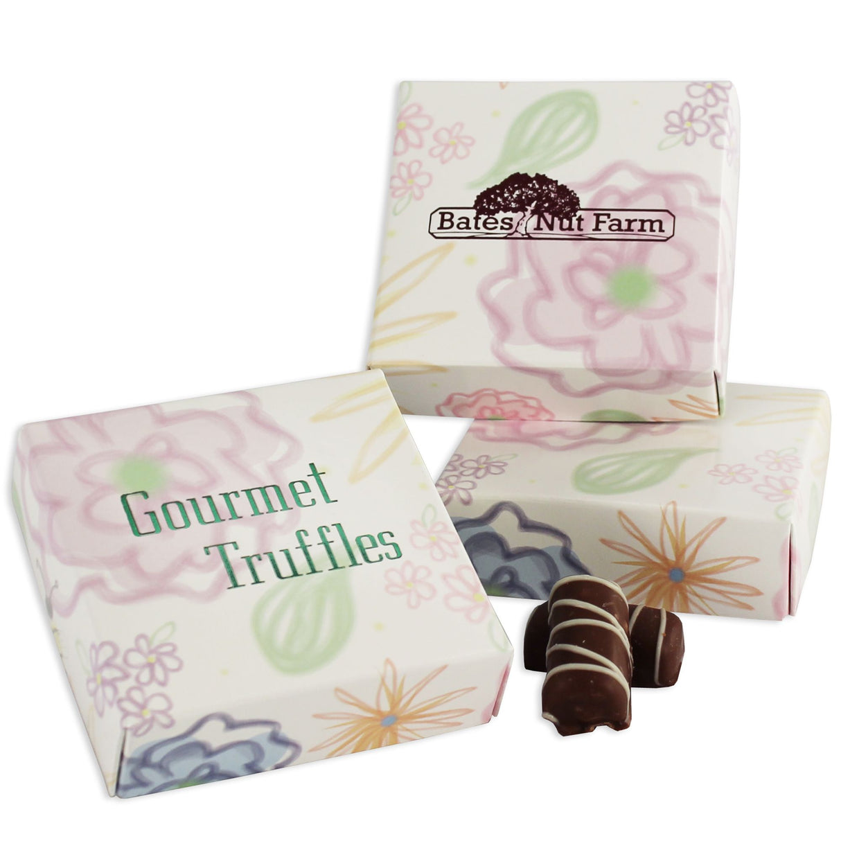 Watercolor Garden - Candy Box Lid - (3 oz x 2 Layers) 3-11/16 x 3-11/16 x 1-1/8"